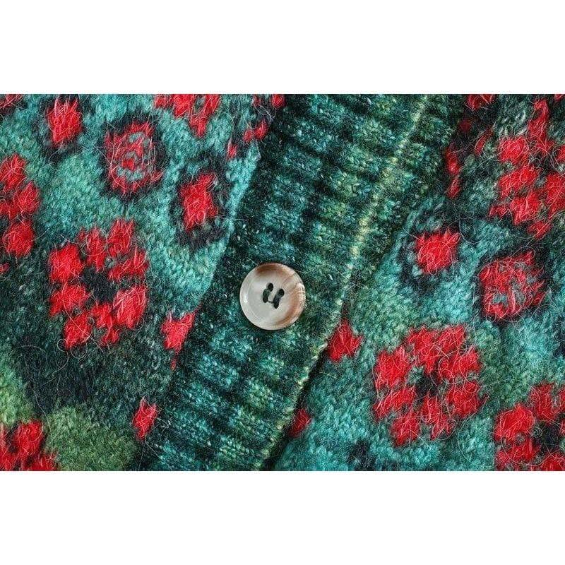 square collar knitted sweater