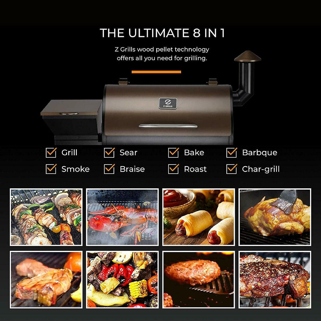ZPG-700D 2021 Upgrade Pellet Grill & Smoker 8 in 1 BBQ Grill Cover