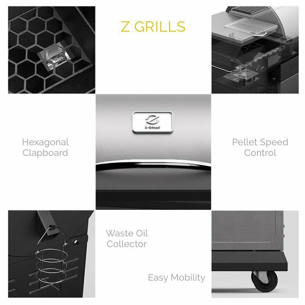 ZPG-700D 2021 Upgrade Pellet Grill & Smoker 8 in 1 BBQ Grill Cover
