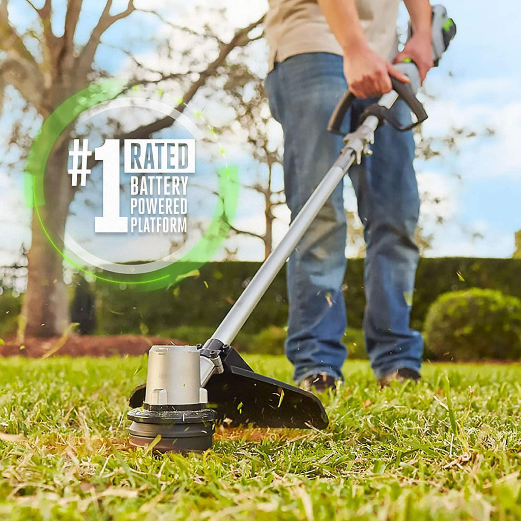 EGO Power+ LM2021 20-Inch 56-Volt Lithium-ion Cordless Battery Walk Behind Push Lawn Mower & ST1502LB 15-Inch String Trimmer & 530CFM Blower Combo Kit with 2.5Ah Battery and Charger Included, Black