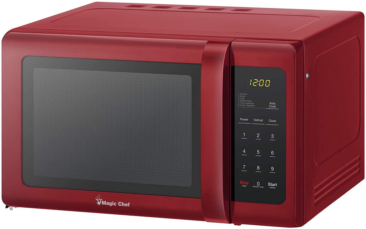 Magic Chef MCD993R 0.9 Cubic-ft Countertop Microwave (Red)