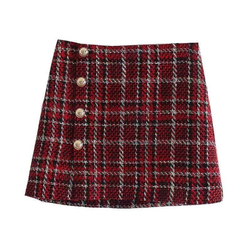 stripes high waisted mini skirt