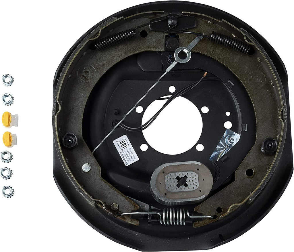 Lippert Components 296652 Forward Self-Adjusting Brake Assembly for Right Side, 12” X 2” with 4,000-7,000 lbs. Capacity , Black
