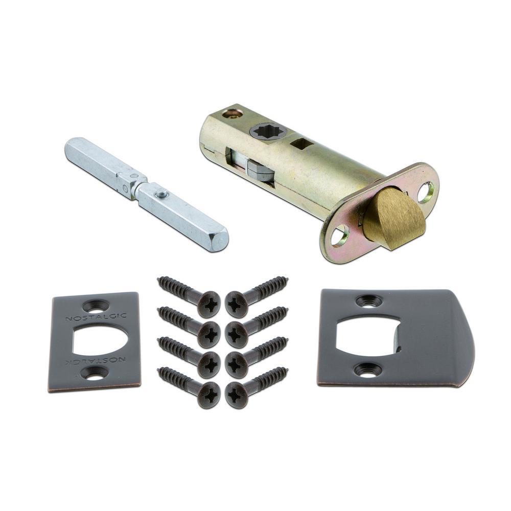 Mission Plate 2-3/4 in. Backset Timeless Bronze PassaHall/Closet Egg &amp; Dart Door Knob