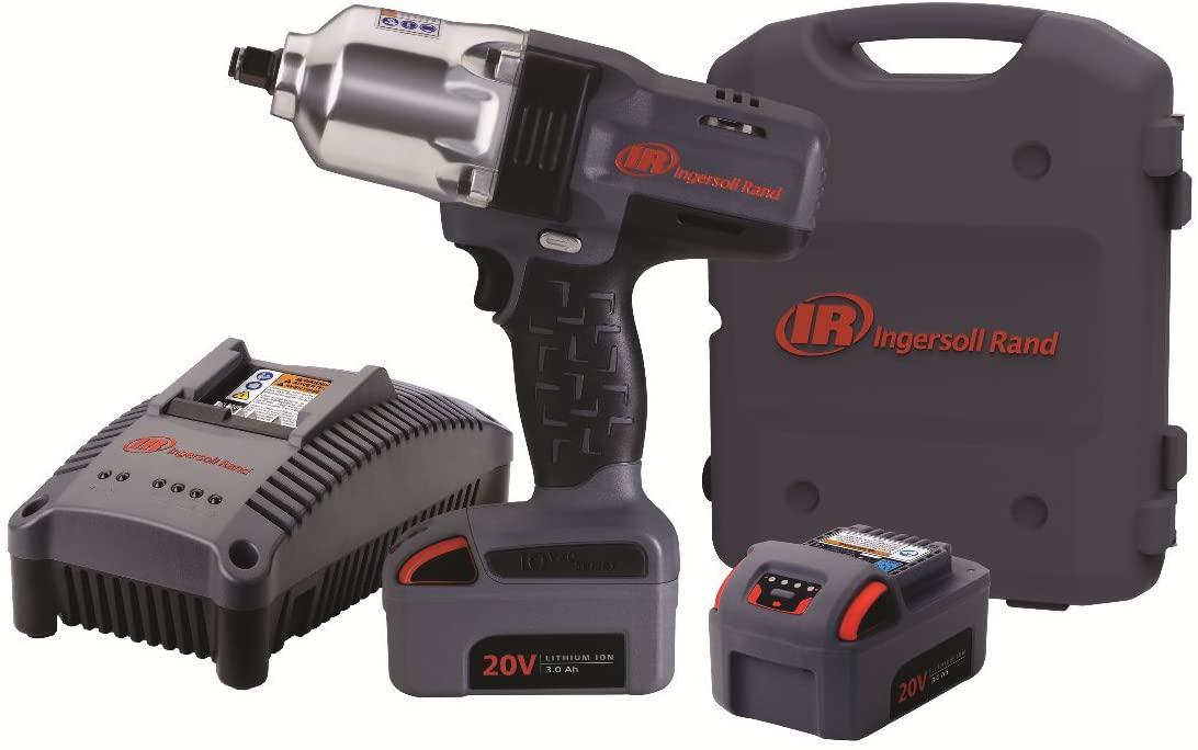 Ingersoll Rand W7150-K2 1/2-Inch, High-Torque, Cordless Impact Wrench Kit - Includes Charger, 2 Li-ion Batteries and Case
