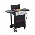 Camplux Flat Top Gas Grill Propane Gas Griddle Grill Combo Outdoor Griddles Stat