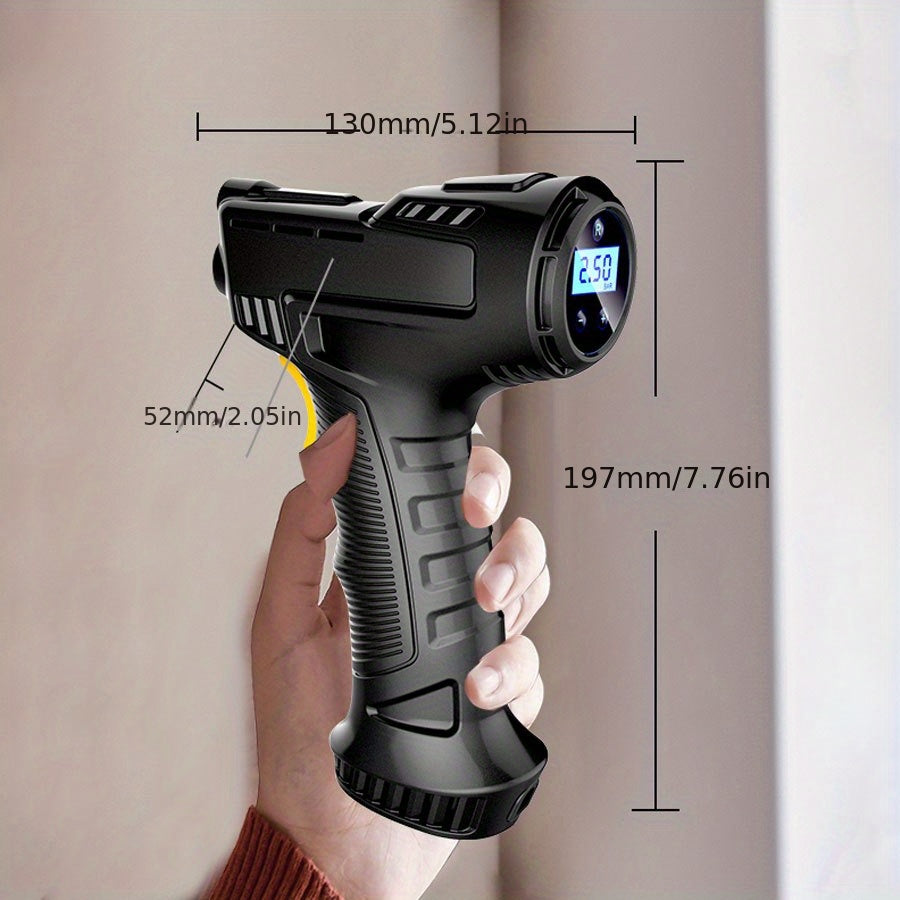 120W Portable Air Compressor Pump - Digital Tire Inflator For Cars, Bicycles &amp; Balls