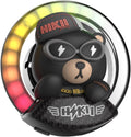 Cacacece Car Air Fresheners Cute Bear Car Voice-Activated Rhythm LED Light Automotive Air Outlet Creative Perfume Aromatherapy Decoration Accessories Air Fresheners for Cars