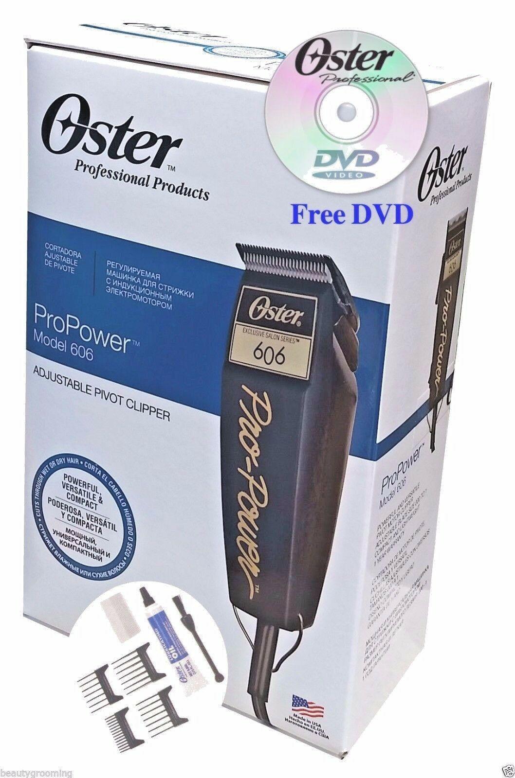 Oster 220v Pro Power 606 Pivot Clipper Adjustable Blade 76606-950 DVD New