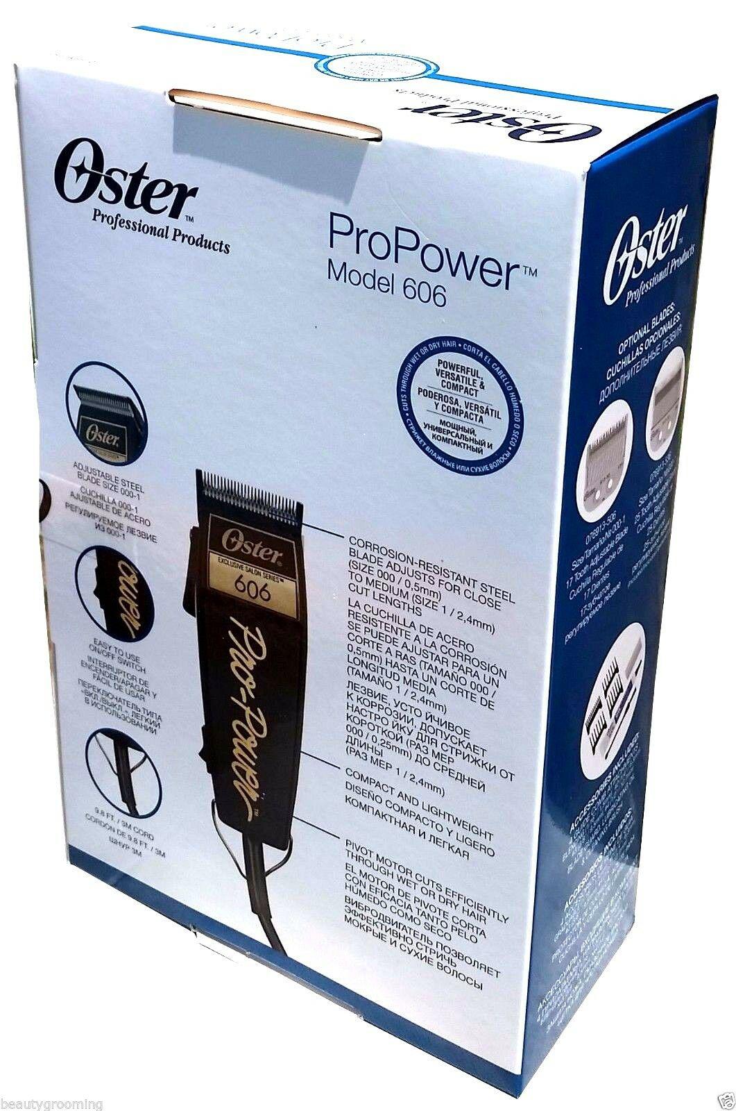 Oster 220v Pro Power 606 Pivot Clipper Adjustable Blade 76606-950 DVD New