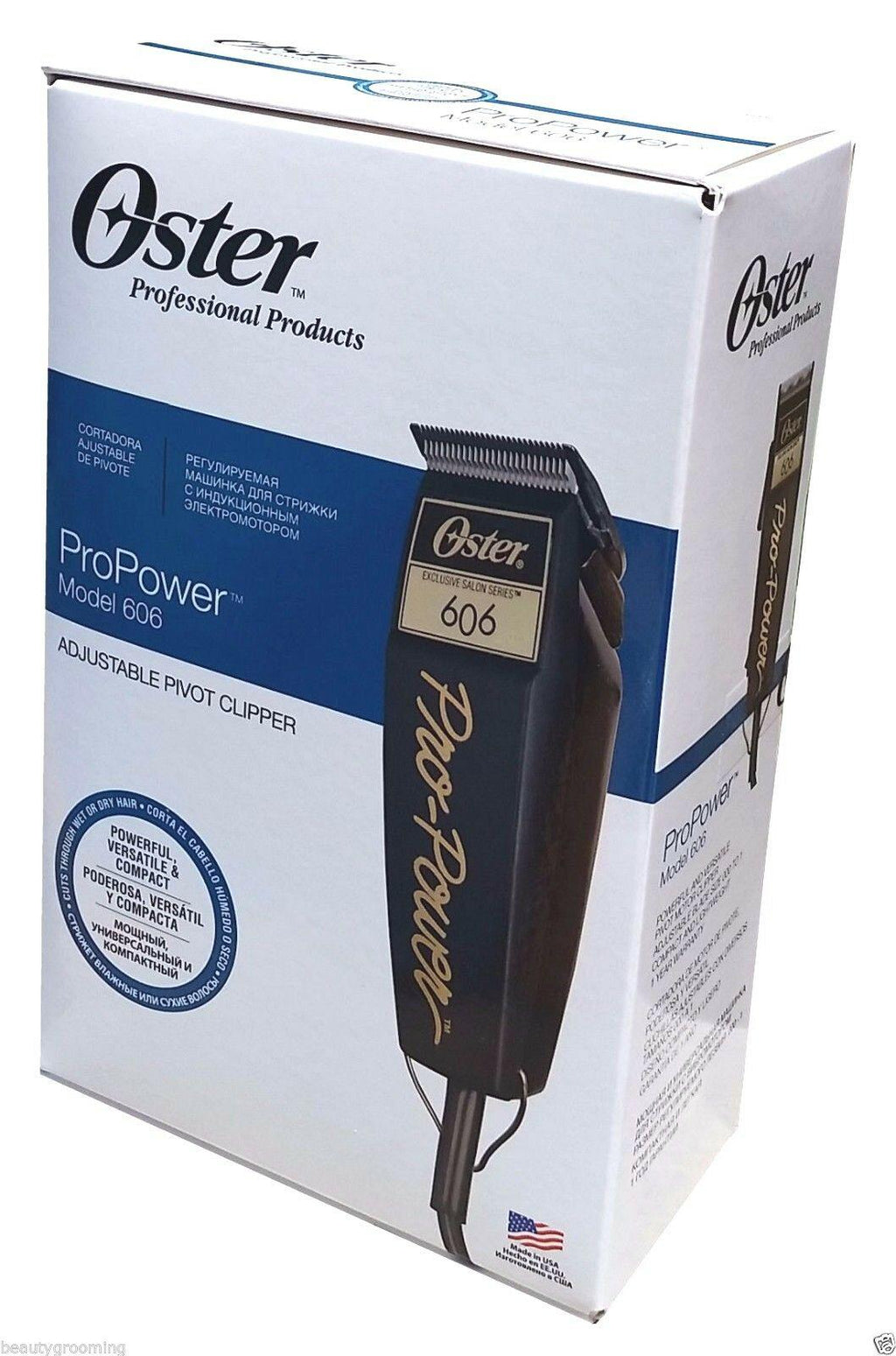 Oster 220v Pro Power 606 Pivot Clipper Adjustable Blade 76606-950 DVD New