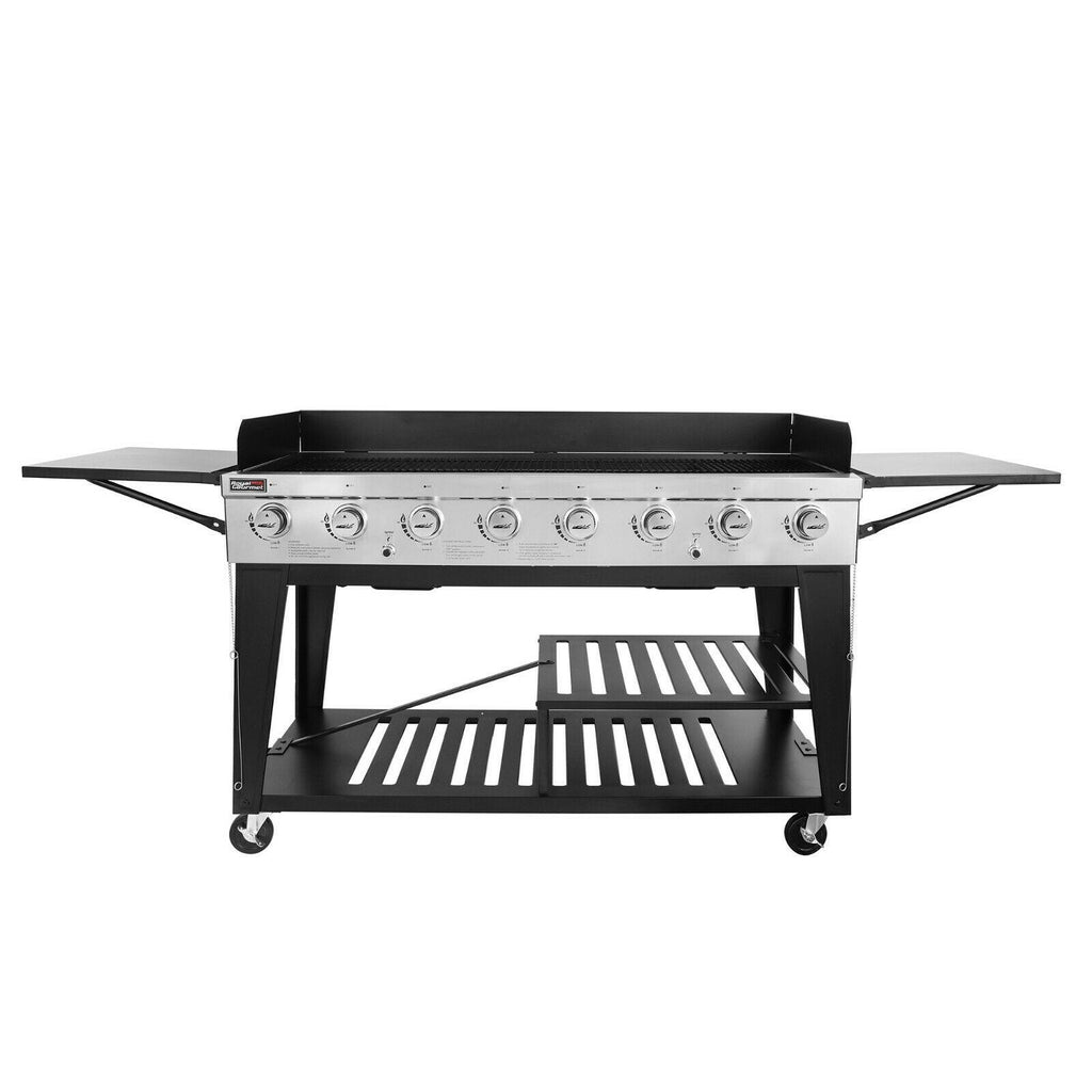 BBQ Propane Gas Grill LarEvent 8-Burner Outdoor Stove GB8000