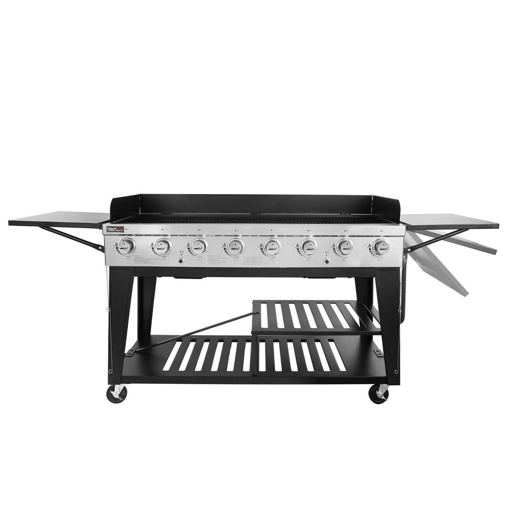 BBQ Propane Gas Grill LarEvent 8-Burner Outdoor Stove GB8000