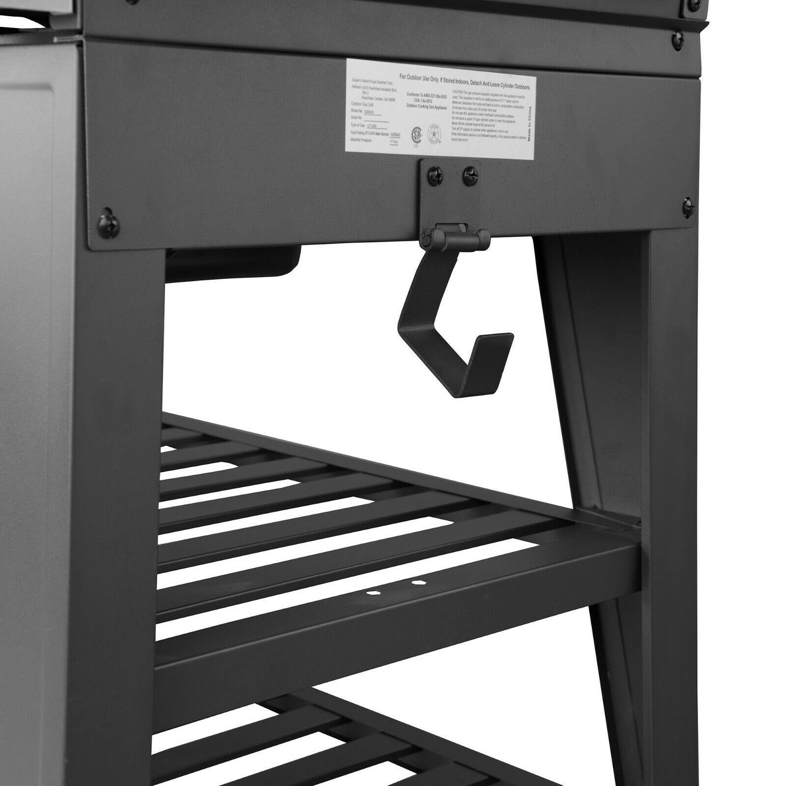 BBQ Propane Gas Grill LarEvent 8-Burner Outdoor Stove GB8000