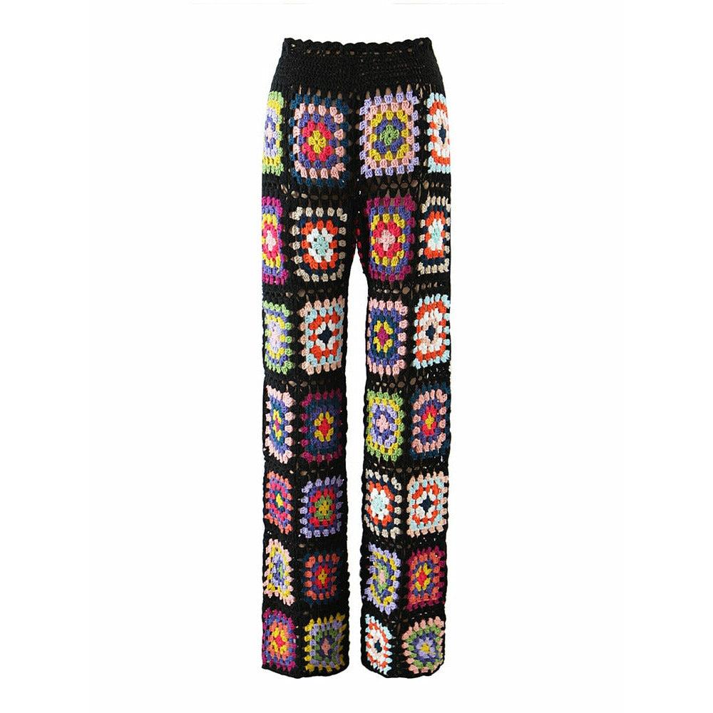 summer vintage crochet pants