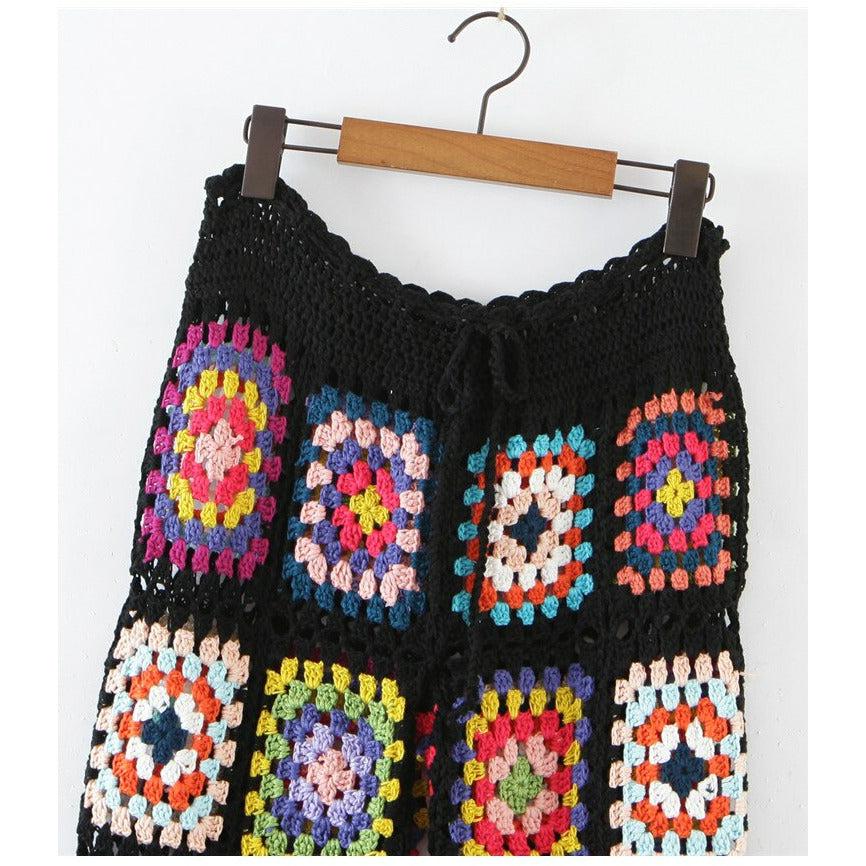 summer vintage crochet pants