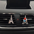 ZOSTLAND Rhinestone Car Decorative Clip,Car Air Fresheners,Iron Tower Car Air Vent Clip,Personalized Automotive Interior Decoration AccessTories,Car Decor Gift for women,Girl,man (2pcs Eiffel)