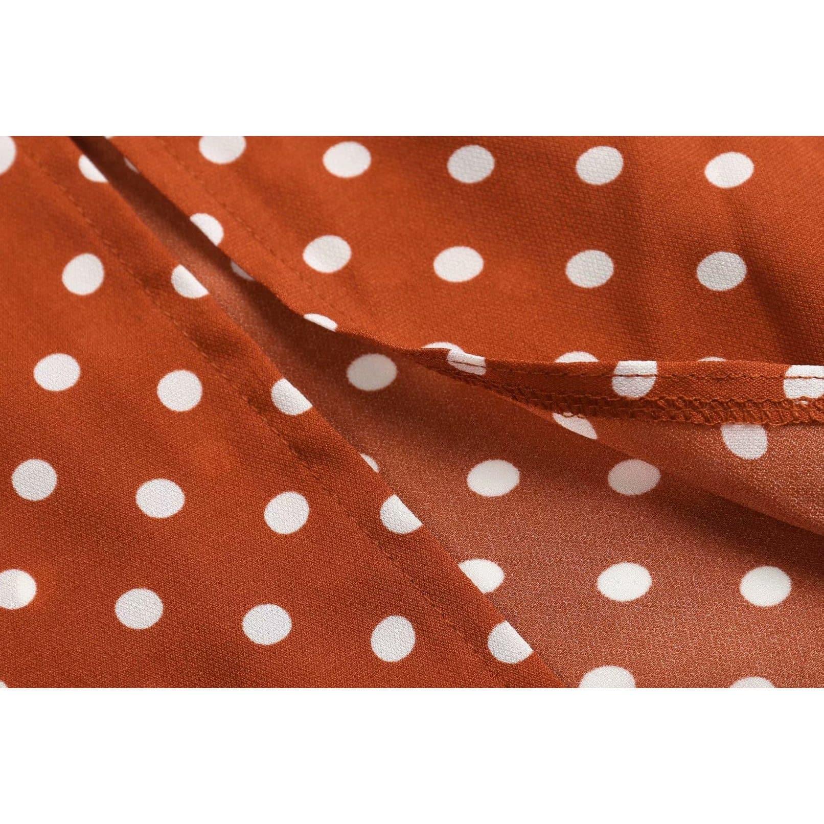 polka dot long dress