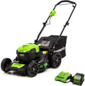 Greenworks 40V 21inch Cordless Brushless Lawn Mower, 5Ah Battery & Charger Included, LMF402