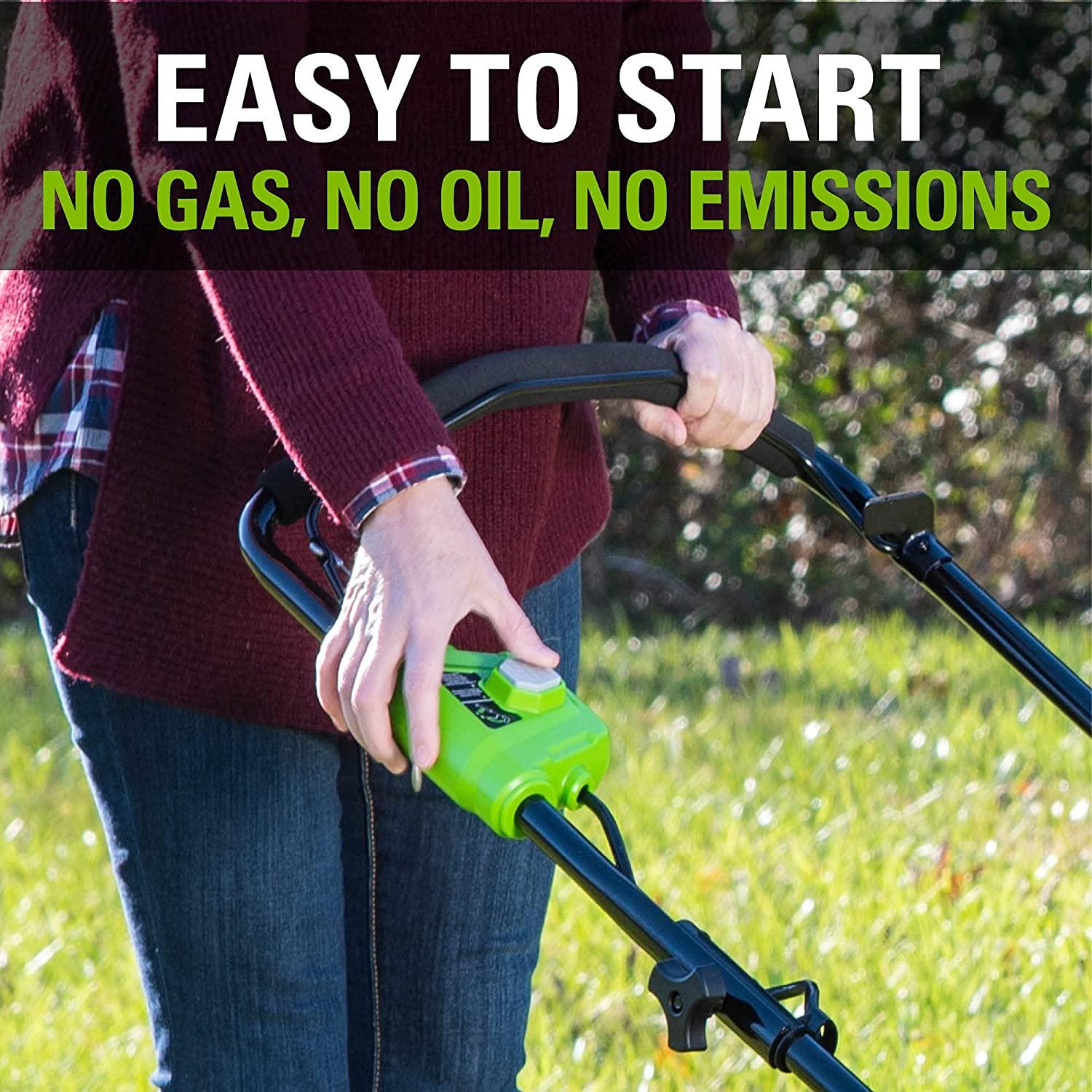 Greenworks 40V 21inch Cordless Brushless Lawn Mower, 5Ah Battery & Charger Included, LMF402