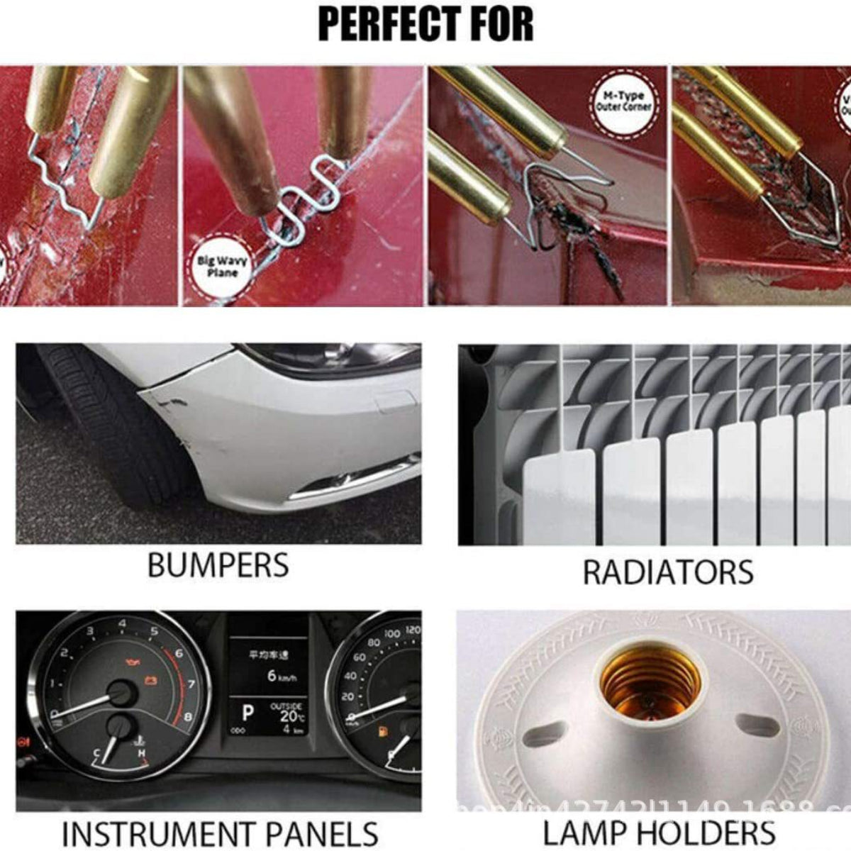 Hot Stapler Plastic Welding Machine Bumper Repair Kit Soldering Iron For Plastic Repair Car Bumper Repair Welding Gun