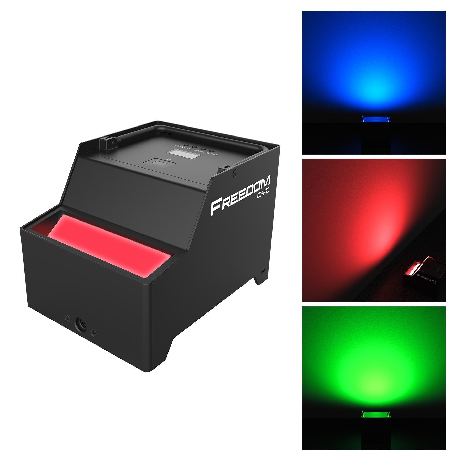 Chauvet DJ Freedom CYC Wireless Battery Wide Wall Wash Up Light+Bag+LED Fogger