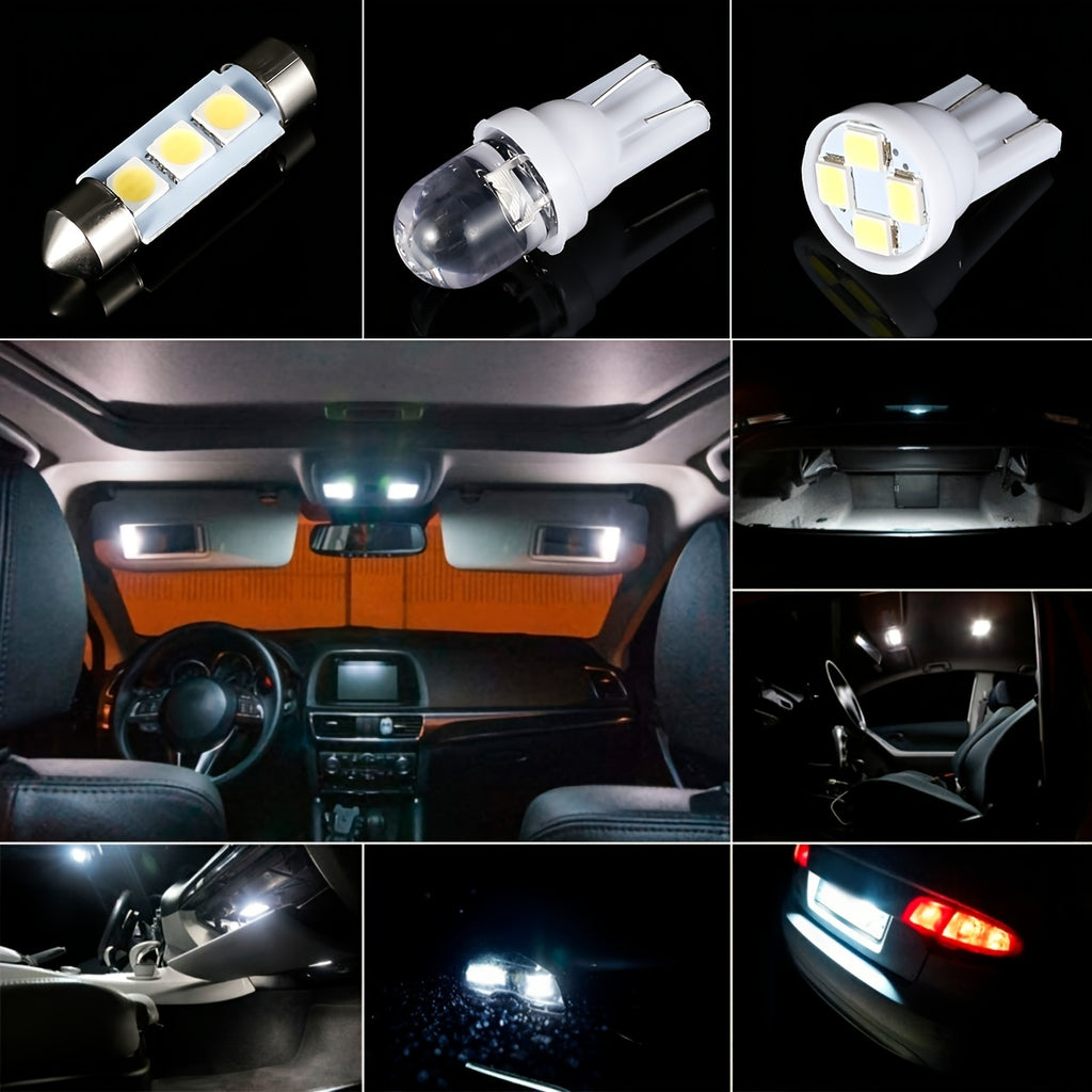 42PCS Xenon White SMD LED Bulb - 6000K Interior Light Bulbs for Cars, RVs &amp; Trunks - T10 Reading Light