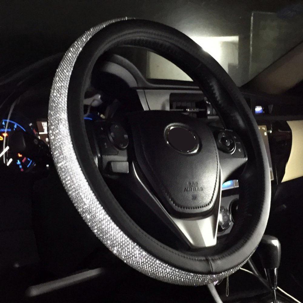 Bling Crystal Car Steering Wheel Covers 15"/38cm