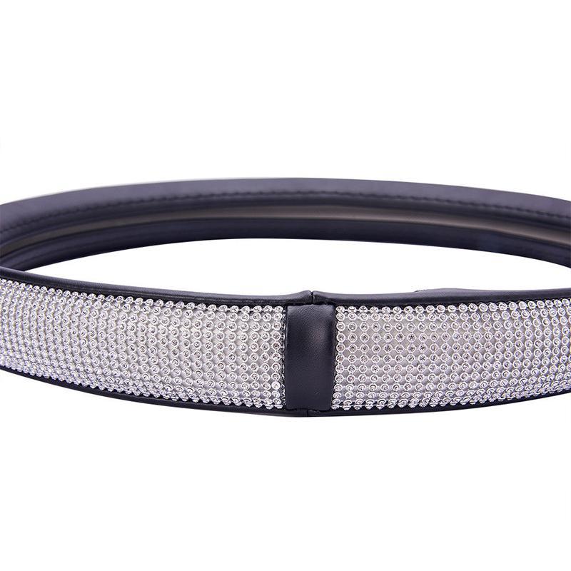 Bling Crystal Car Steering Wheel Covers 15"/38cm