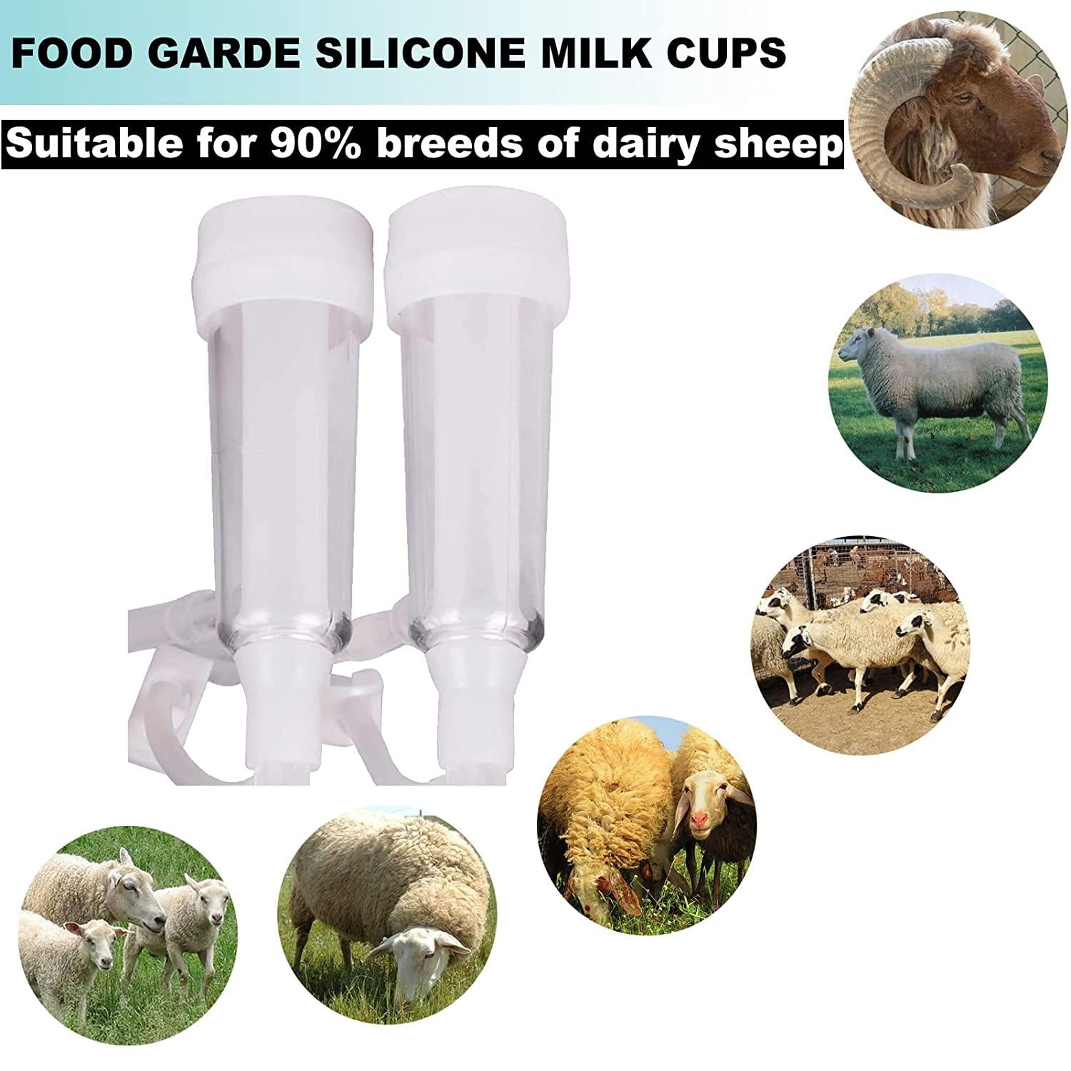 Olyfanco 7L Goat MilMachine, Pulse/Direct Suction 2 in 1 Model, Suction Adjustable and Milk Bucket Full Self-Stop System to Preventing Overflow -2023 Newest Model