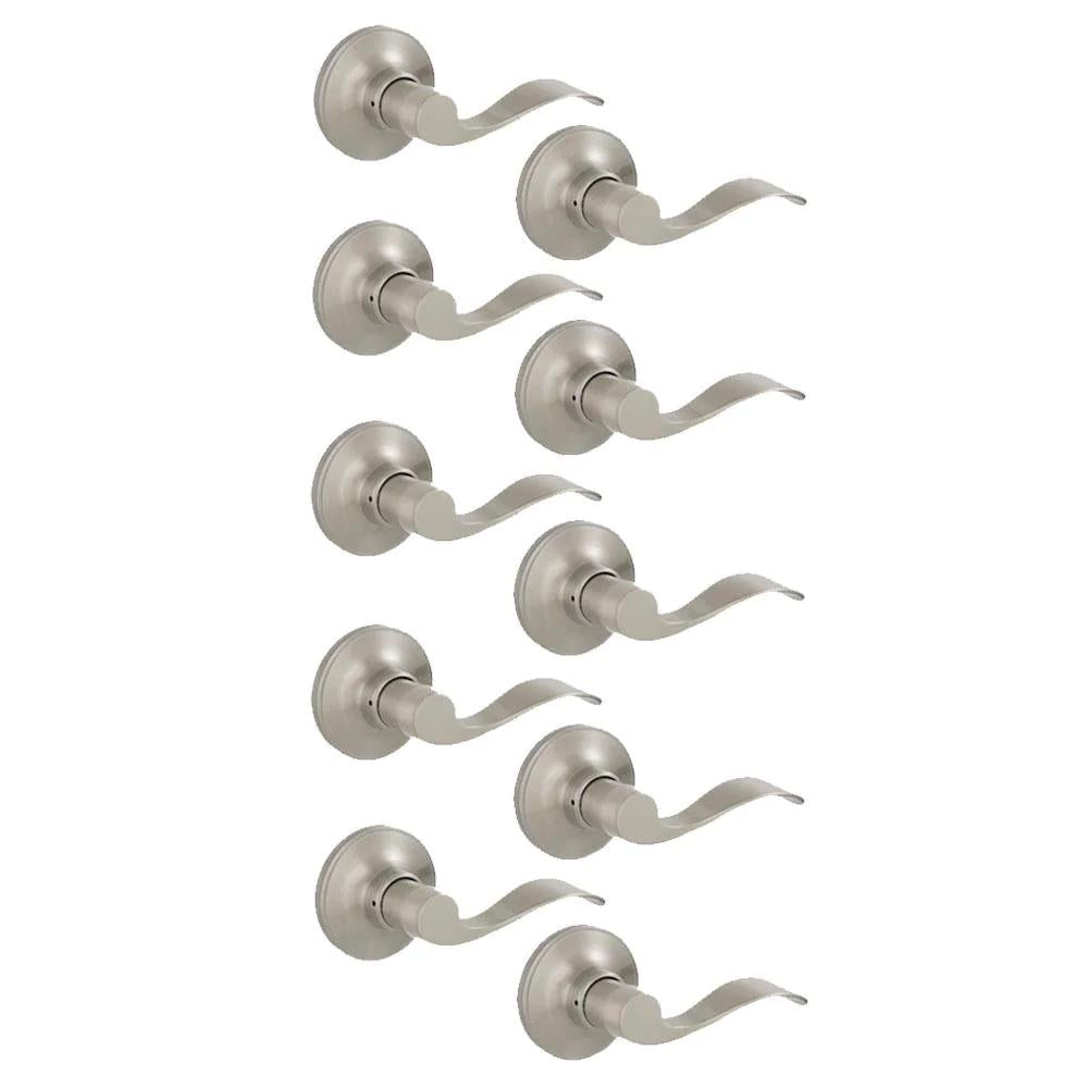 Millstreet Satin Nickel PassaHall/Closet Door Lever (10-Pack)