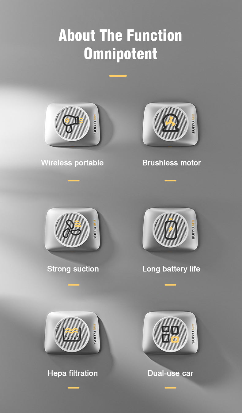 Brushless Car Wireless Mini Vacuum Cleaner Multi-functional Handheld Electric Vacuum Cleaner Wet &amp; Dry Home Cleaning Tool Car Interior Vacuum Cleaner