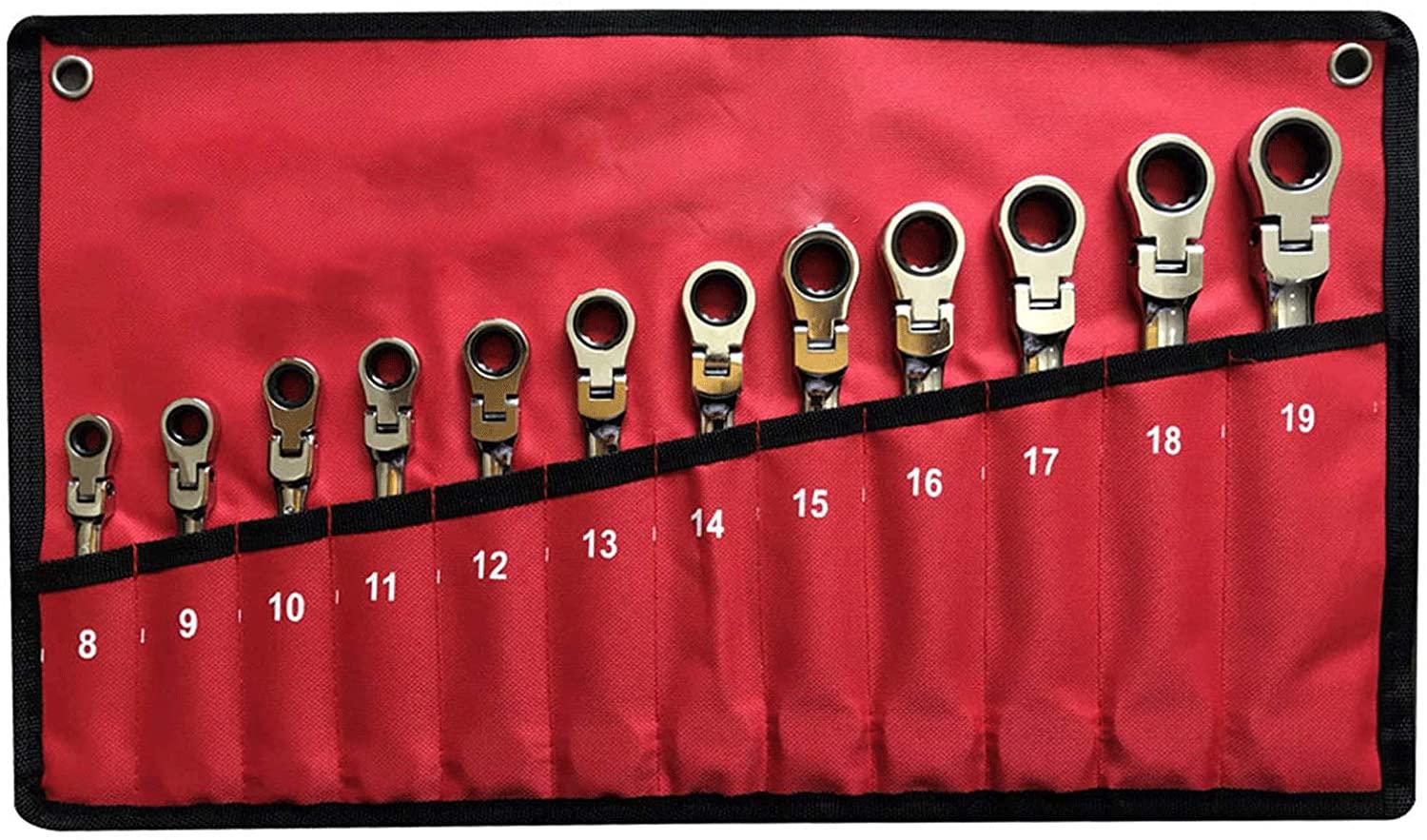 YUOP Hand Tools 2pcs Adjustable Pipe Wrenches Universal Wrench Set Wrench Spanner Sets Key Set Ratchet Wrench Spanner Sets (Color : 12pcs)
