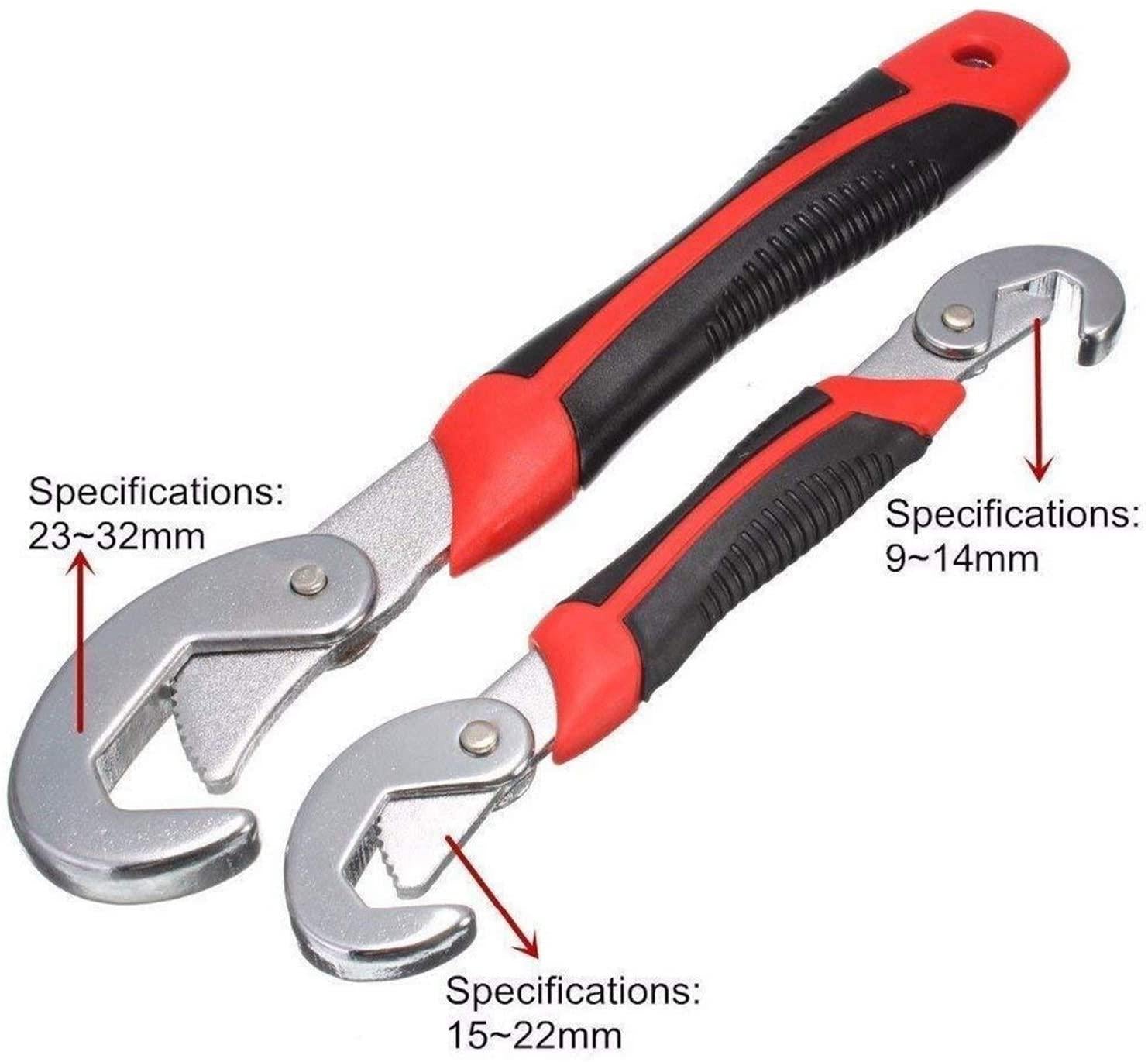 YUOP Hand Tools 2pcs Adjustable Pipe Wrenches Universal Wrench Set Wrench Spanner Sets Key Set Ratchet Wrench Spanner Sets (Color : 12pcs)