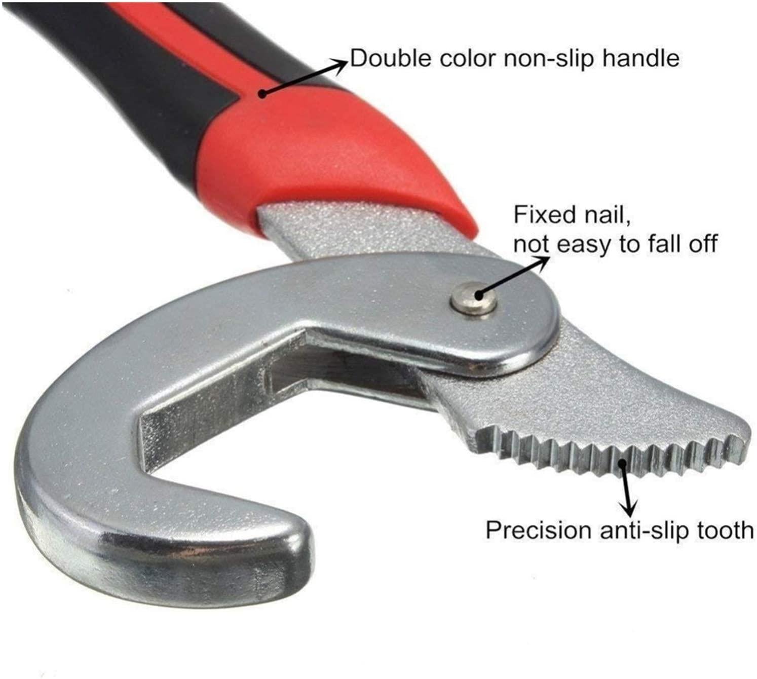 YUOP Hand Tools 2pcs Adjustable Pipe Wrenches Universal Wrench Set Wrench Spanner Sets Key Set Ratchet Wrench Spanner Sets (Color : 12pcs)