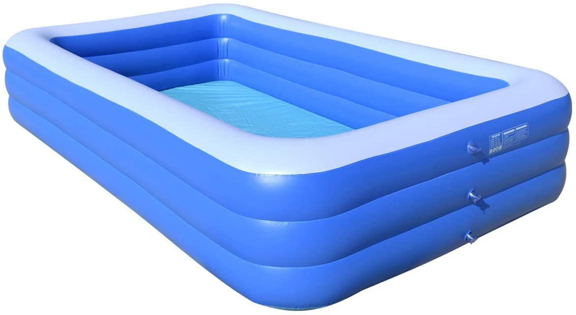 Ruixin Inflatable Swimming Pools, Inflatable Kiddie Pools,Family Swimming Pool，for Adults, Babies, Kids, Outdoor, Garden,Backyard (120X71X24 in)