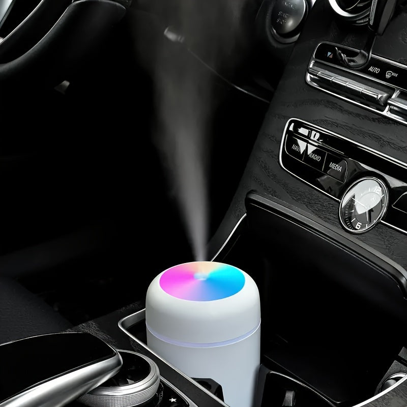Portable Humidifiers 10.14oz,USB Desktop Humidifier, Cool Mist Quiet Aroma Diffuser, For Car, Office, Bedroom, Auto Shut Off, 2 Mist Modes Christmas Gift