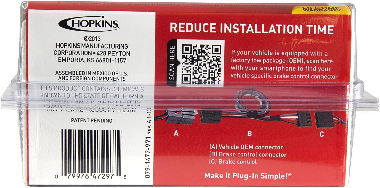 Hopkins Towing Solutions 47297 INSIGHT Plug-in Simple Brake Control , Black