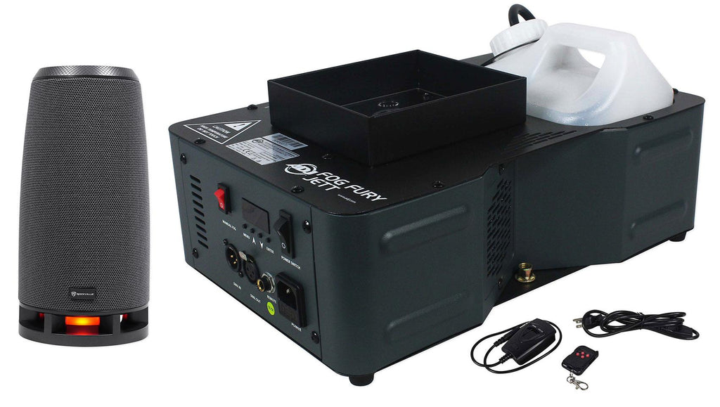 American DJ Fog Fury Jett 700W Vertical Fog Machine w/12 LED+DMX+Remote+RockShip