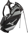Mizuno 2021 Tour 14-Way Stand Bag, Black-Charcoal