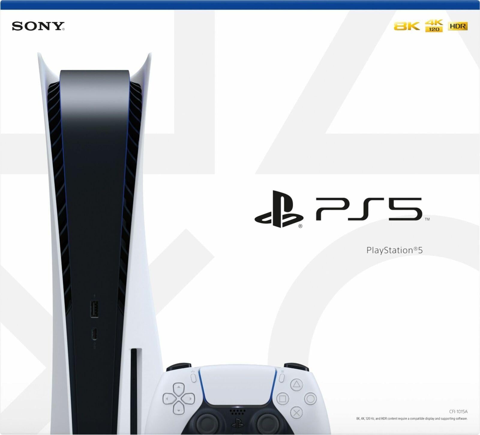 Sony PlayStation 5 |4320p Resolution | 4K TV | Video Game Console | Brand New