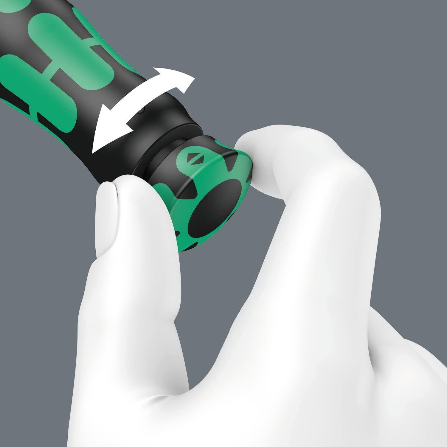 WClick-Torque C 1 torque wrench with reversible ratchet, 1/2" x 10-50 Nm, black/green