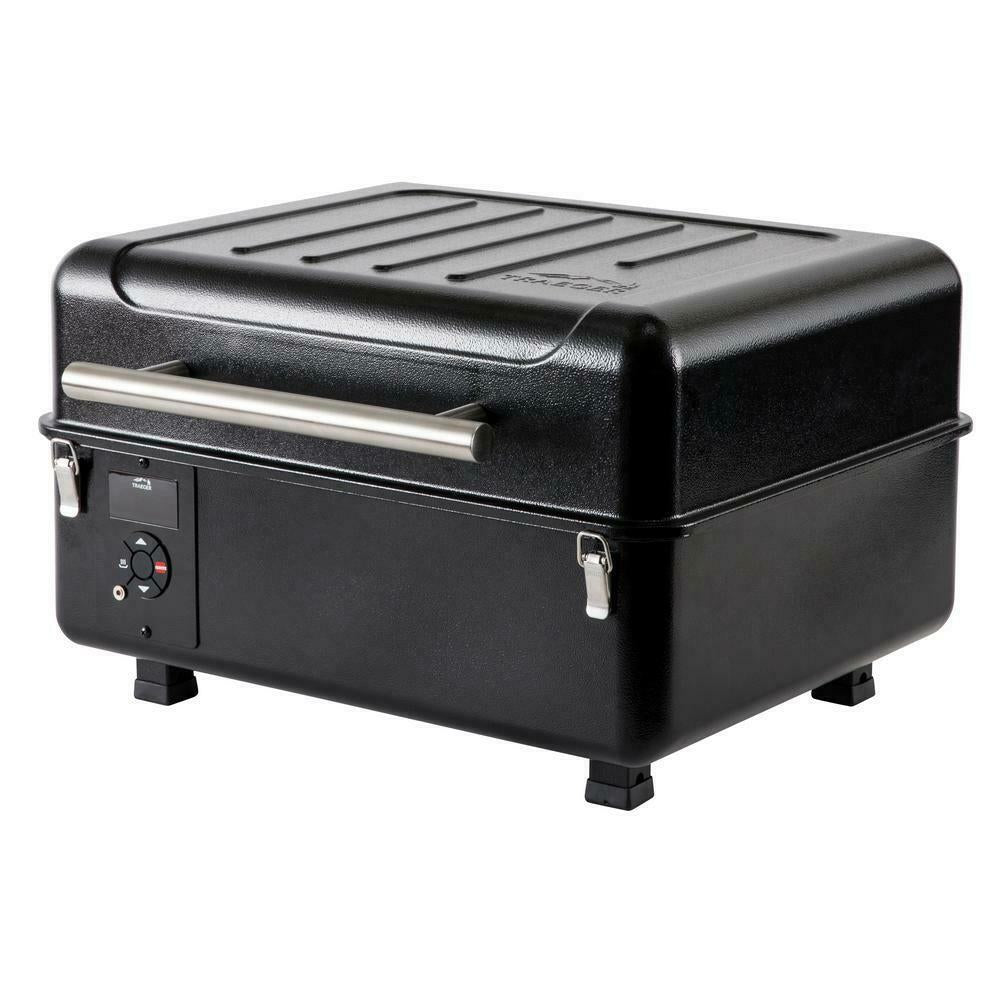 Ranger Pellet Grill Smoker Tabletop Electric Cast Iron Griddle Black