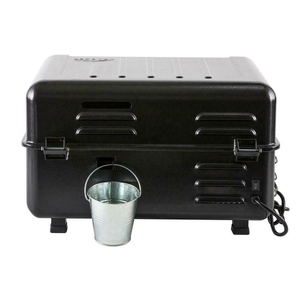 Ranger Pellet Grill Smoker Tabletop Electric Cast Iron Griddle Black