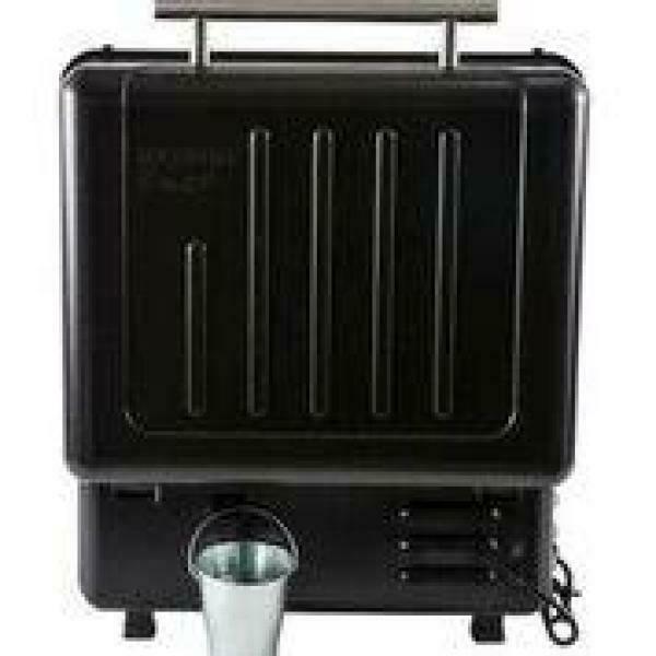 Ranger Pellet Grill Smoker Tabletop Electric Cast Iron Griddle Black