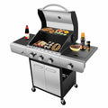 34000 BTU Liquid Propane Grill with 3-Burner,Temperature Display
