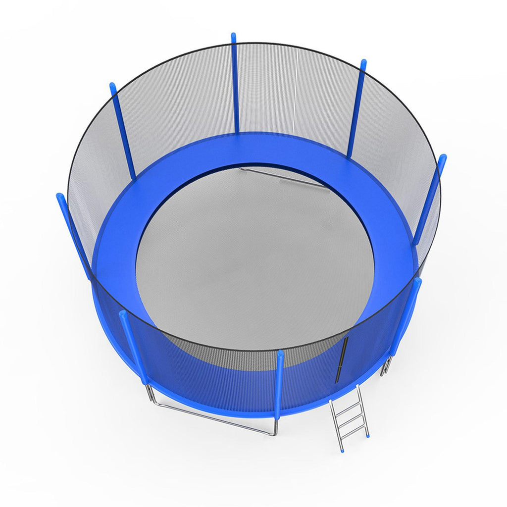 Trampoline on Clearance, Upgraded 8-Feet Kids Outdoor Trampoline with Safety Enclosure Net and Ladder, Heavy-Duty Round Trampoline for Indoor or Outdoor Backyard, Capacity 250lbs, L3722