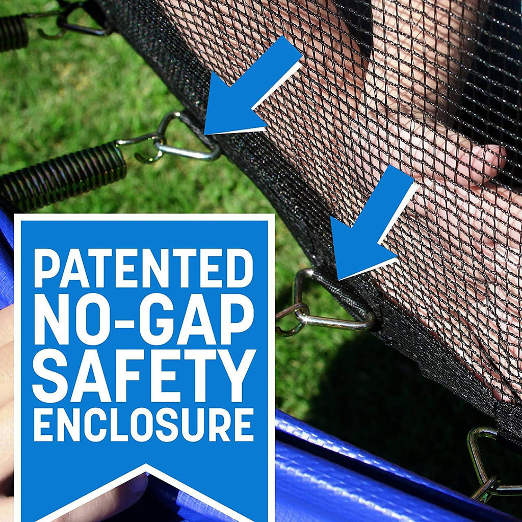 Trampoline on Clearance, Upgraded 8-Feet Kids Outdoor Trampoline with Safety Enclosure Net and Ladder, Heavy-Duty Round Trampoline for Indoor or Outdoor Backyard, Capacity 250lbs, L3722