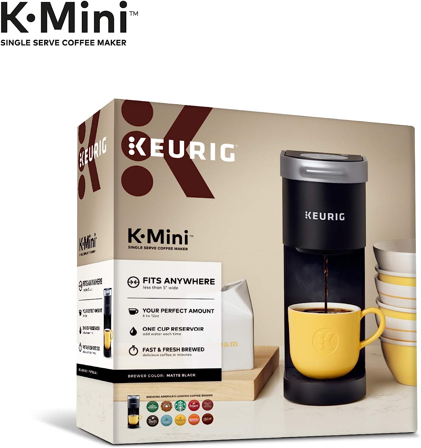 Keurig K-Mini Single Serve Coffee Maker, Black