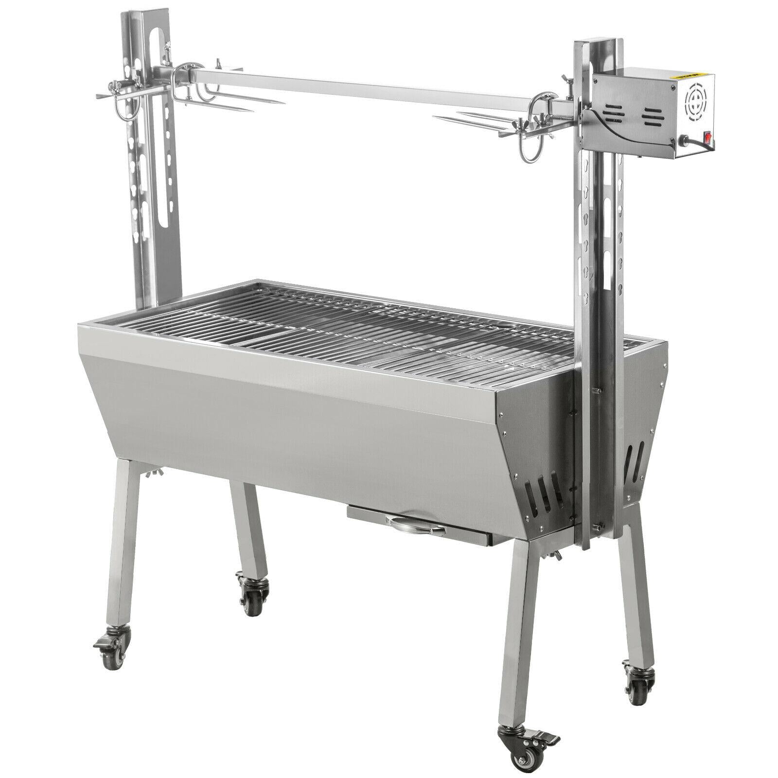 42'' 88Lbs  Lamb Roaster Rotisserie Spit 25W BBQ Trotter Pig Goat